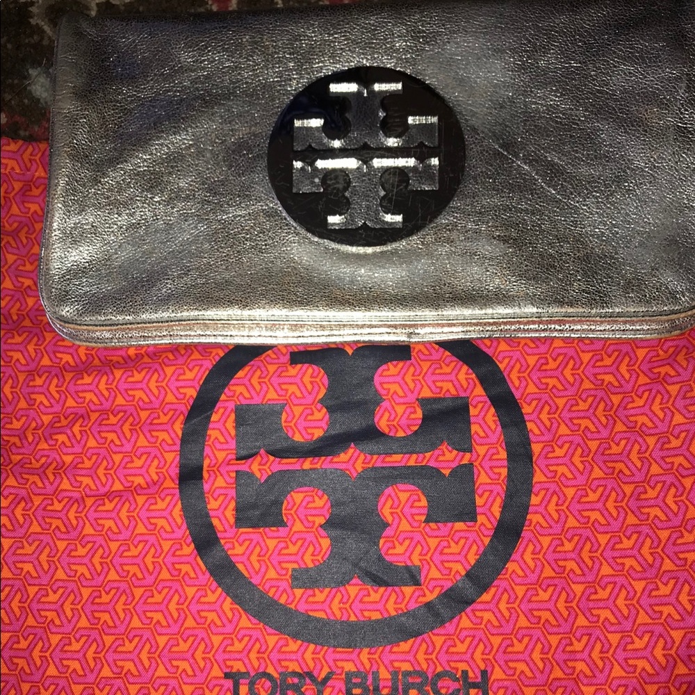 Tory Burch clutch.